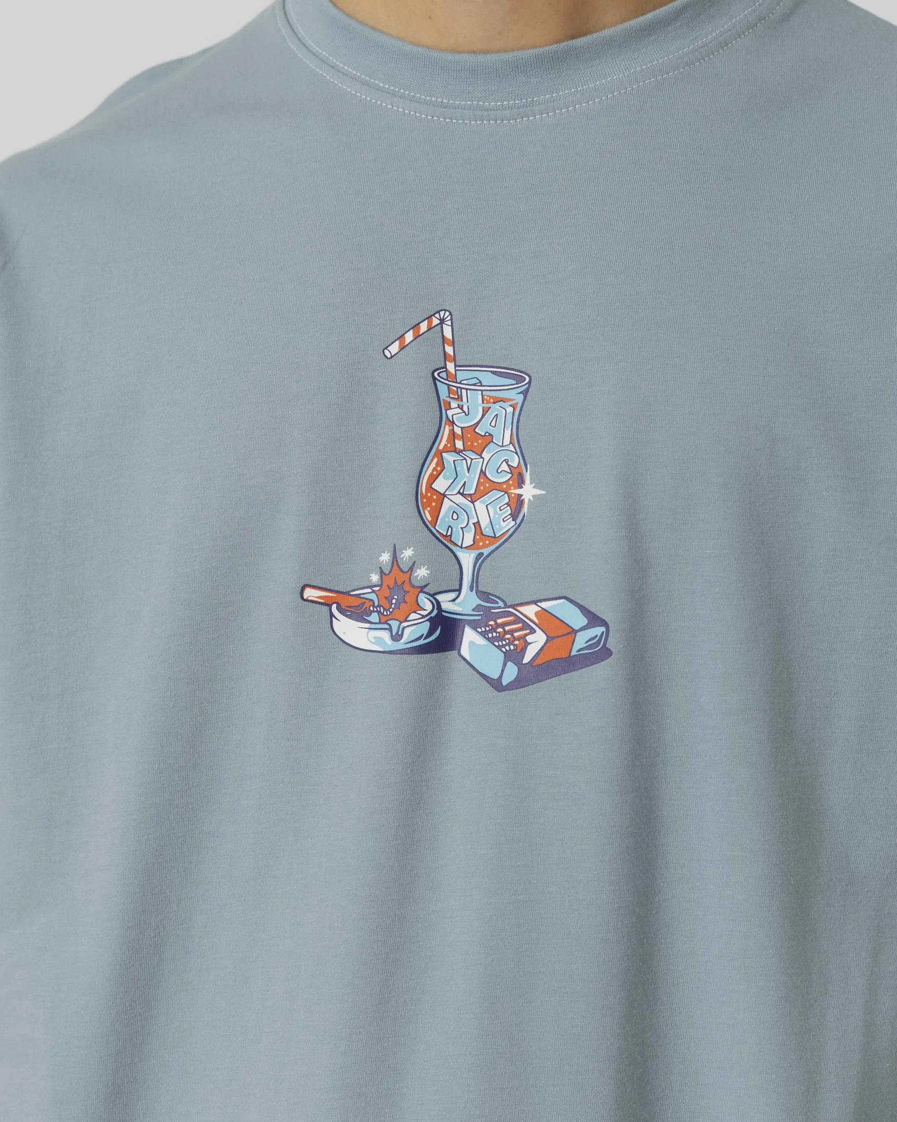 DINA COCKTAIL T-SHIRT - BLUE