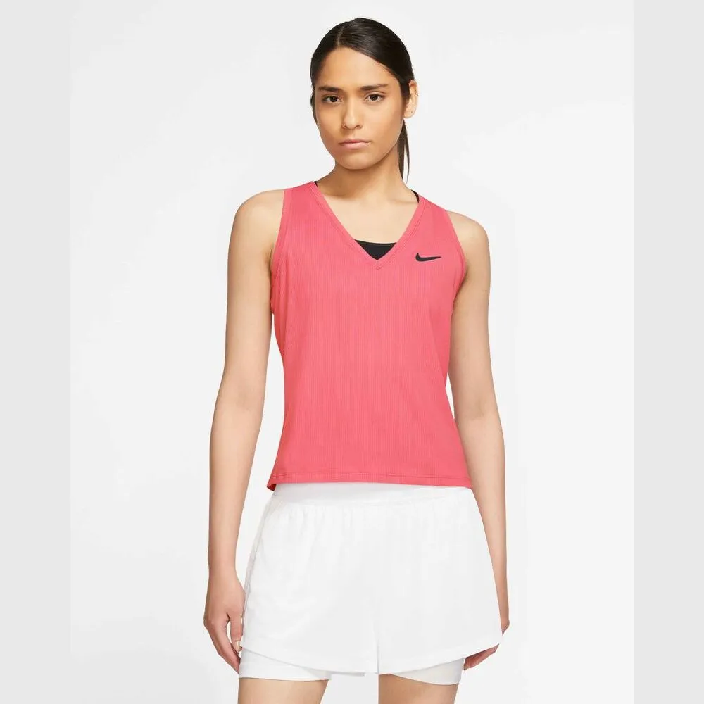 Débardeur de tennis Nike NikeCourt Orange Corail pour femme