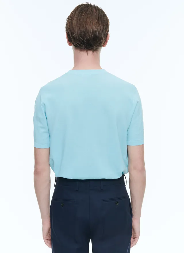 T-Shirt Bleu Ciel Homme - Fursac - A2SATI-SA01-D006